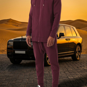 Ensemble Jacket Relaxed Qaba'il Bordeaux