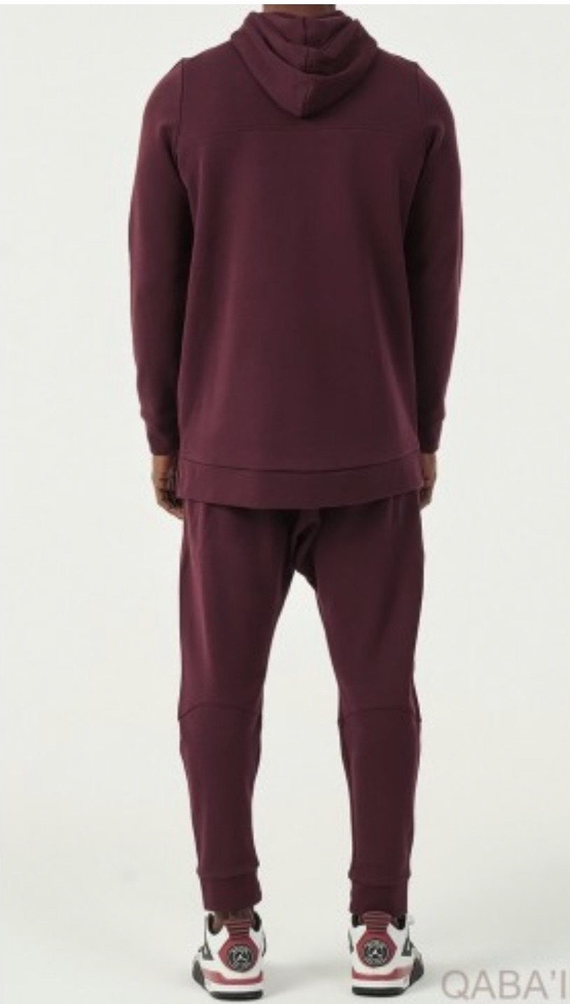 Ensemble Jacket Relaxed Qaba'il Bordeaux – Image 4